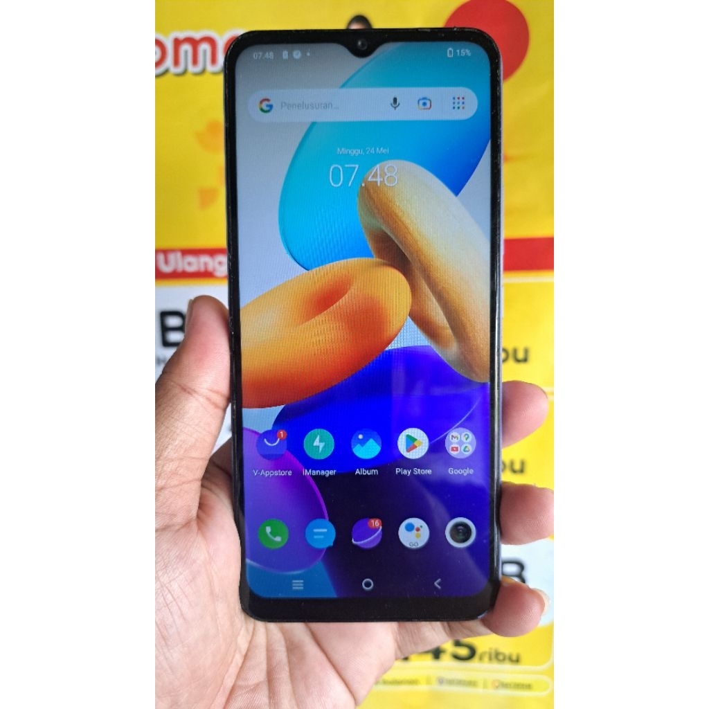 VIVO Y02 RAM 3GB INTERNAL 32GB, SECOND NORMAL TES, SIAP PAKAI, HP ONLY