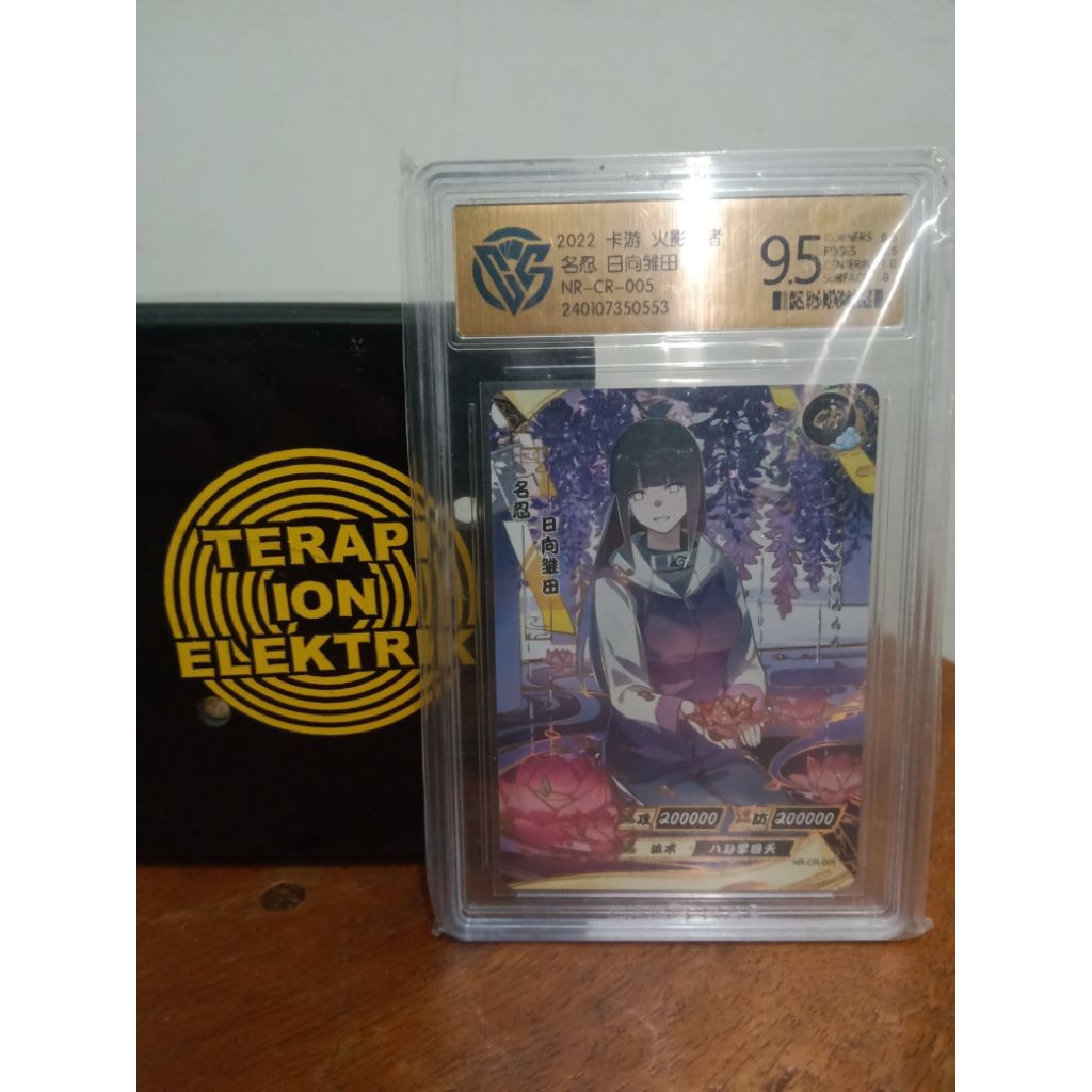 Kartu Naruto KAYOU CR Hinata Hyuga Slab Grading CCG