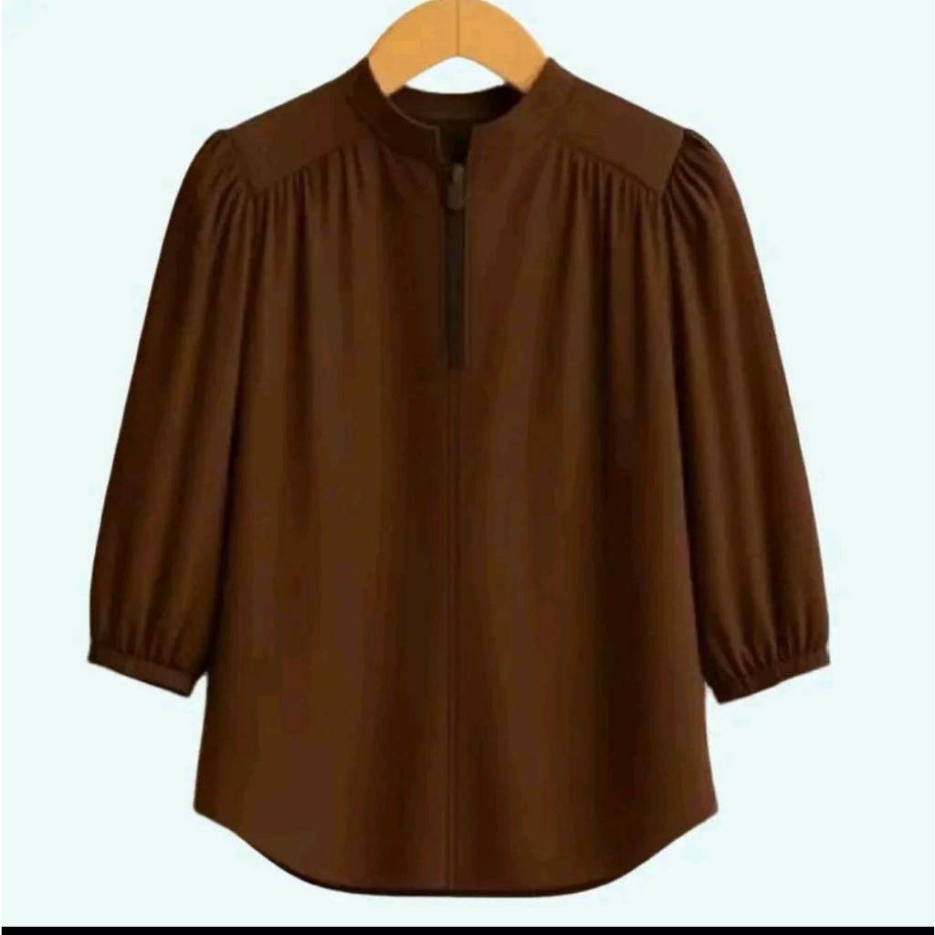 BLOUSE RESLETING POLOS RAYON TWILL