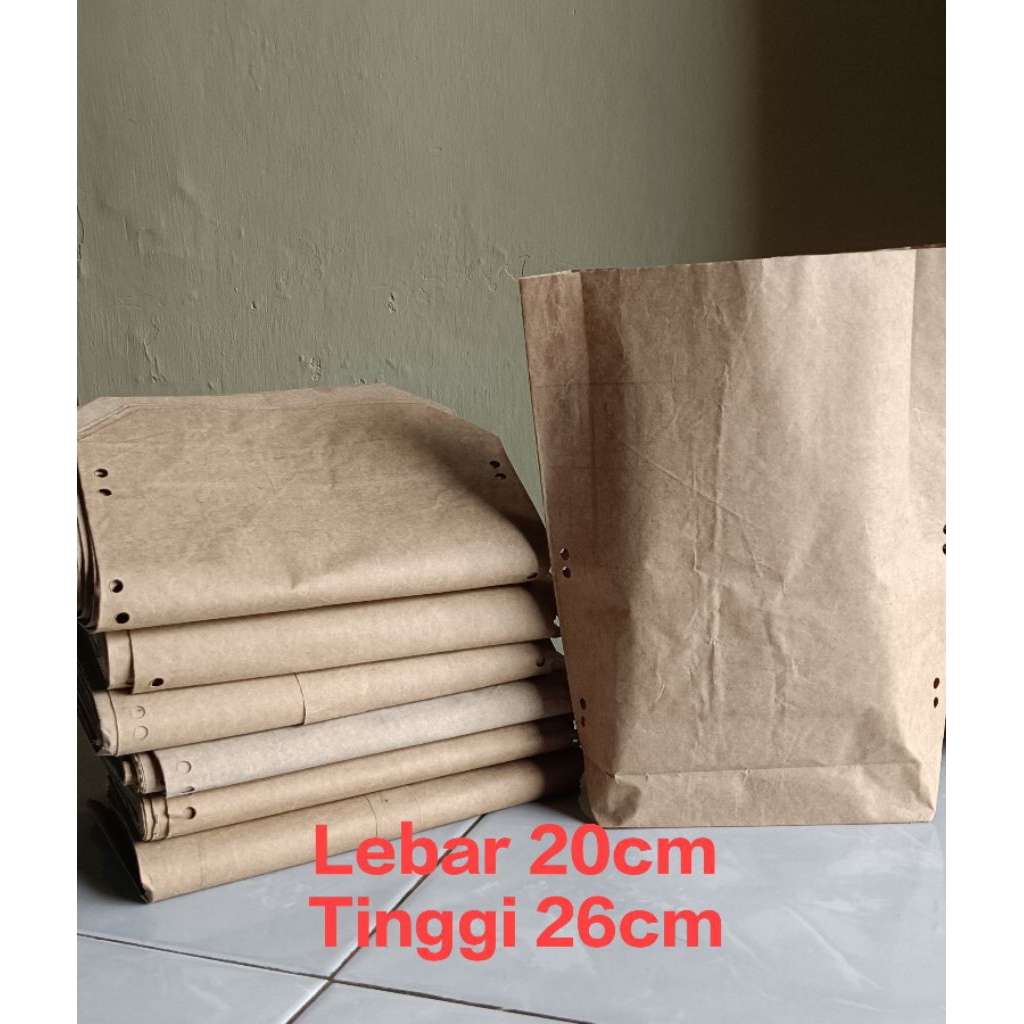 selongsong/bungkus burung dari kertas semen uk. 20x26isi 100pcs