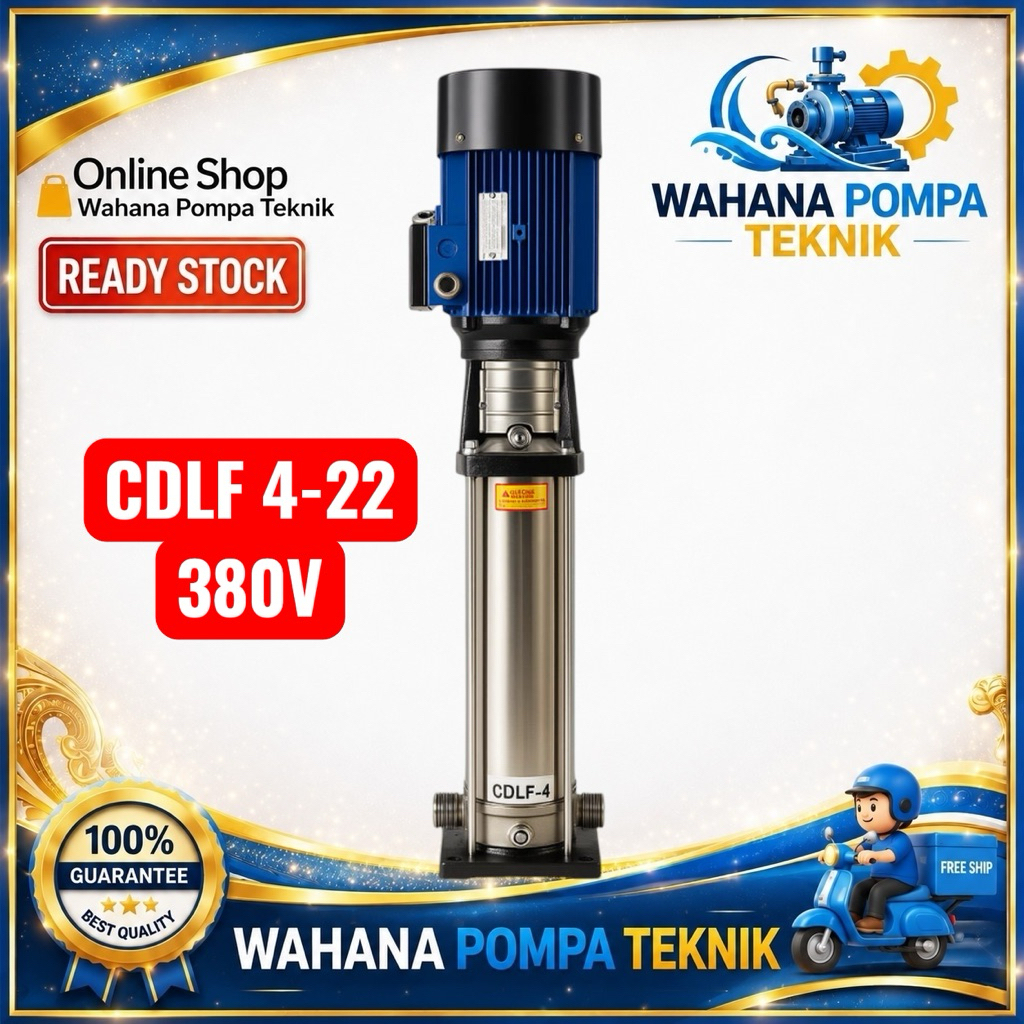 BOOSTER CNP CDLF 4-22 3 PHASE POMPA CNP CDLF 4-22 380V 3PHASE