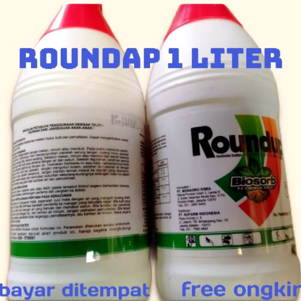 (termurah) Obat rumput dan gulma Roundap 1liter