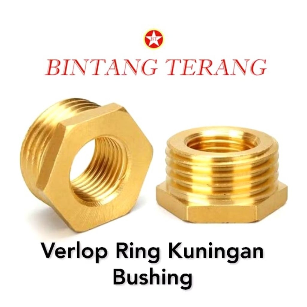 Vlok Ring 1 x 3/4  - Vlok Ring 1 x 1/2 / Verlop Ring / Bushing / Valve Ring