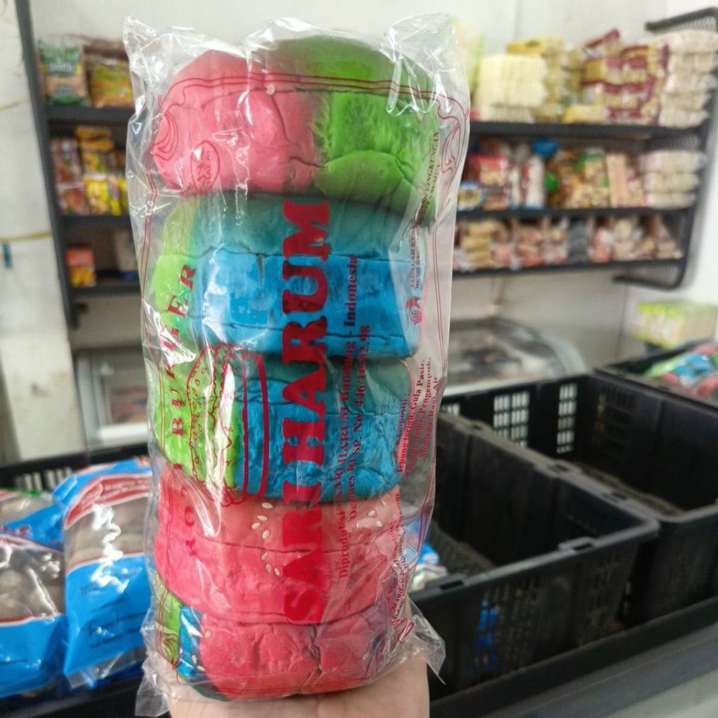 Roti Burger Pelangi Sari Harum Isi 5 pcs