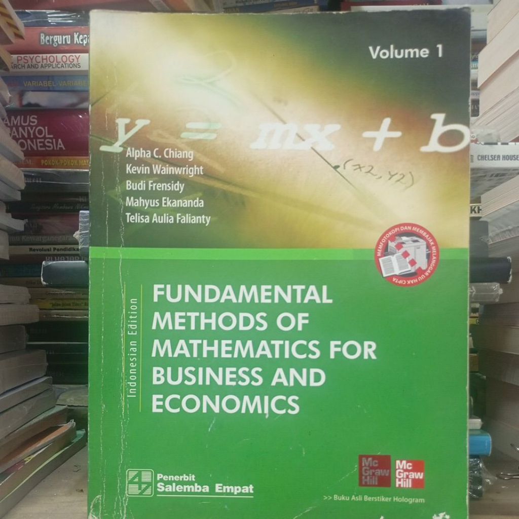 FUNDAMENTAK METHODS  OF MATHEMATICS FOR BUSINESS AND ECONOMICS