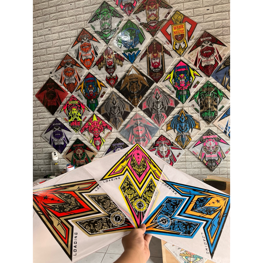 (BONUS) 1pcs Kertas hitam, Layangan Sukoi loading dengan 3 variasi warna isi 10pcs