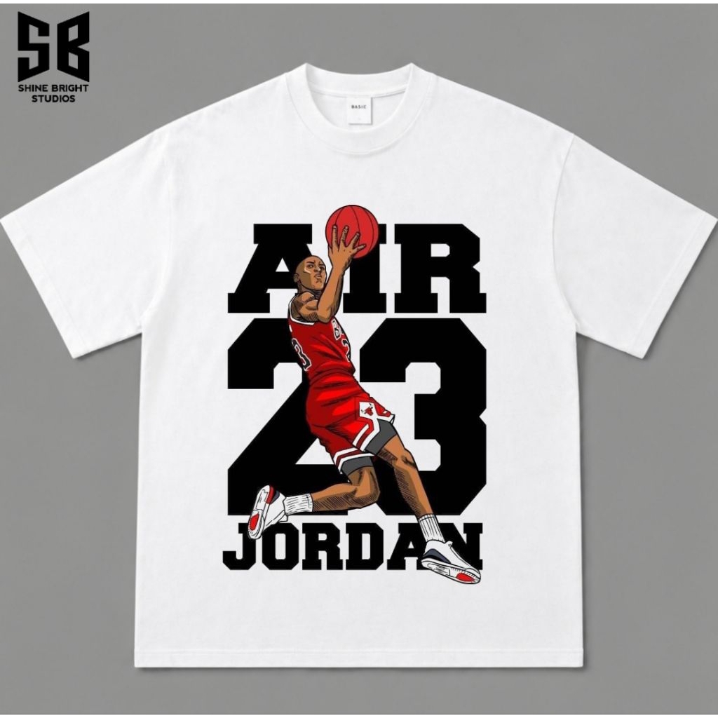 KAOS BAJU OVERSIZE AIR 23 JORDAN | T-SHIRT OVERSIZE PUTIH STYLE Y2K VINTAGE BOOTLEG | BAND METAL MUS
