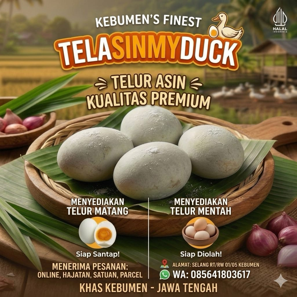 Telur Asin Matang Mentah Masir Dan Berminyak Size AA  ( ISI 4 BUTIR ) Kualitas Premium Telur Bebek O