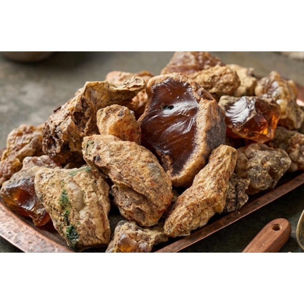Getah Batu Damar 1Kg - Bahan Baku Politur dan Pernis Kayu Asli