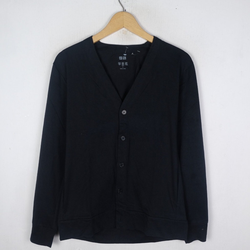 KAOS LENGAN PANJANG UNIQLO AIRISM CARDIGAN OUTER LONG SLEEVE TSHIRT LS21 SIZE S