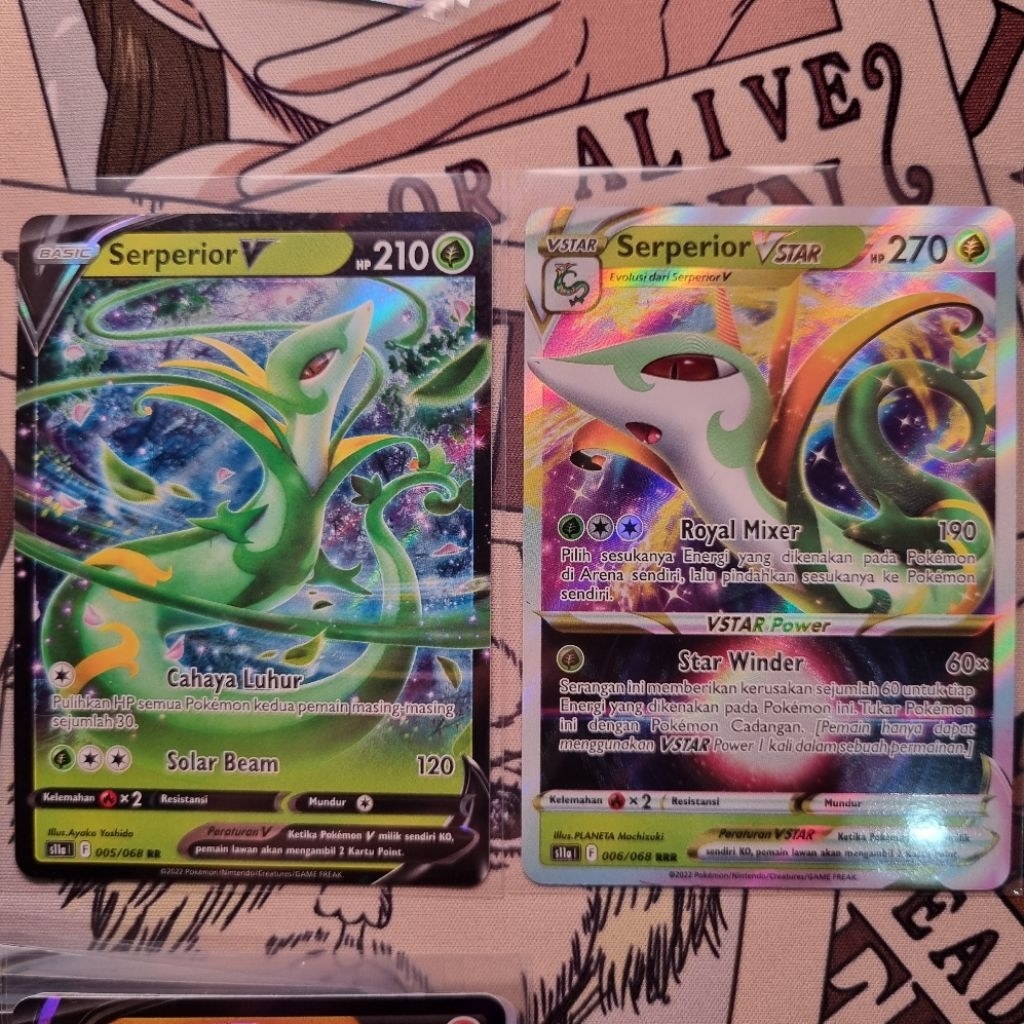 Serperior V RR & Seperior Vstar RRR Pokemon TCG Indo