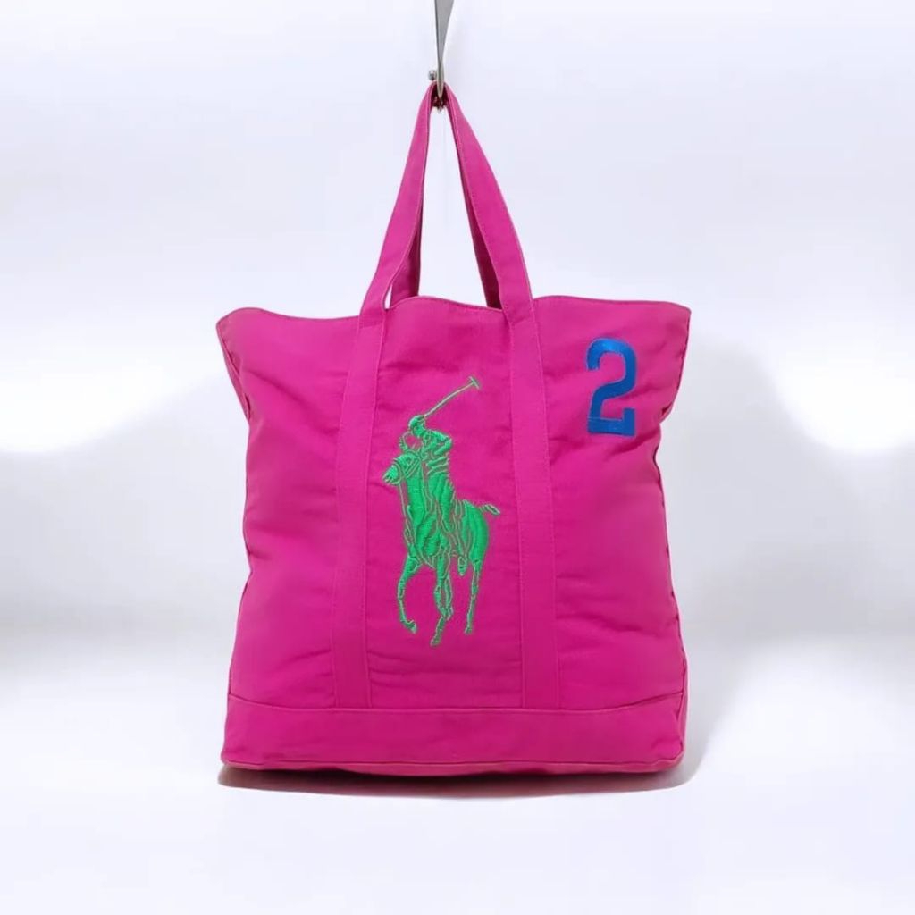 Polo Ralph Lauren Big Pony Canvas Tote Bag Original
