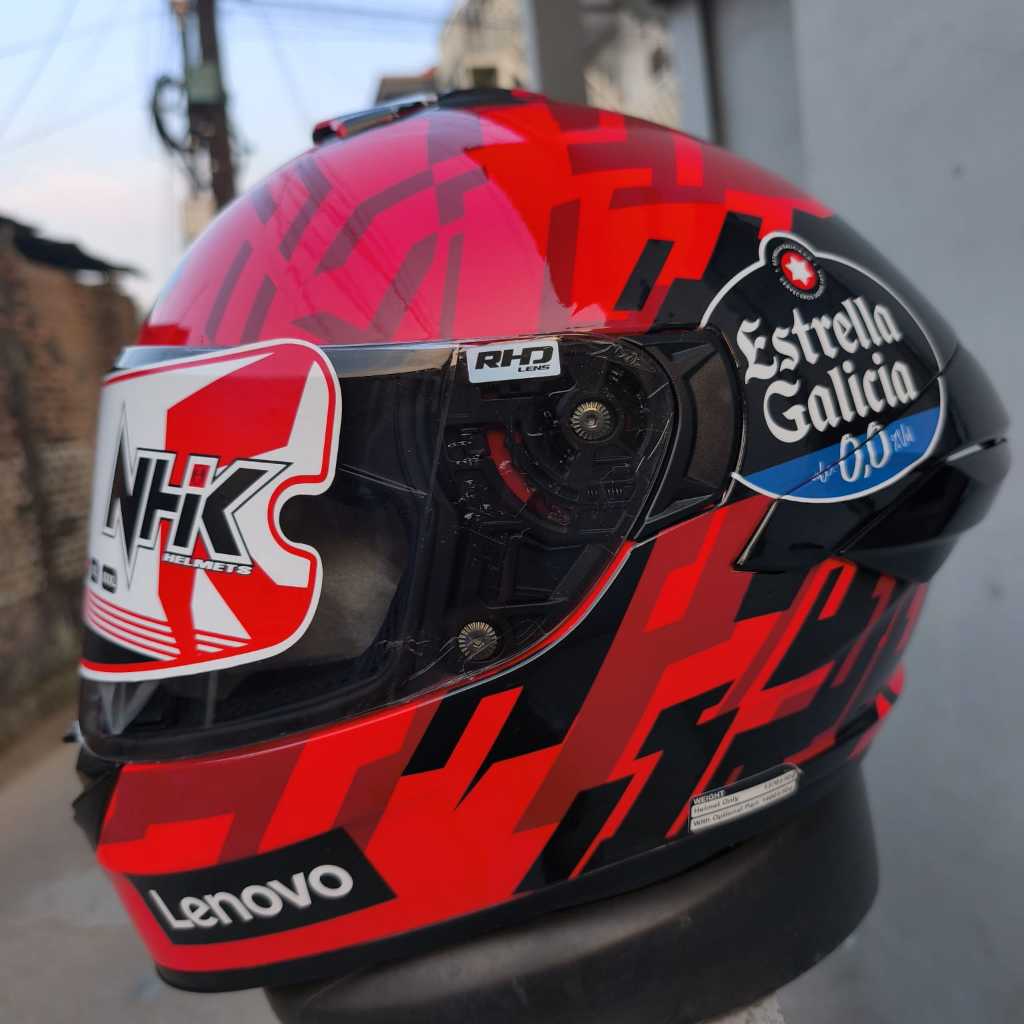 NHK HELM MARK-1 2V CUSTOM MOTIF MARQUES| DOUBLE VISOR LIGHTSMOKE