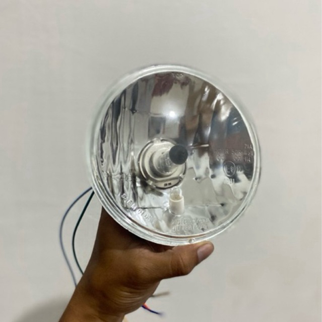 LAMPU DEPAN JUTE PESEK L2G Headlamp Reflektor Jute Kaca Batok Jute Import Ukuran 5.75 Inch BILED