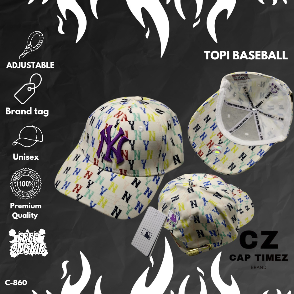 Topi Baseball NY MLB Rainbow Cap