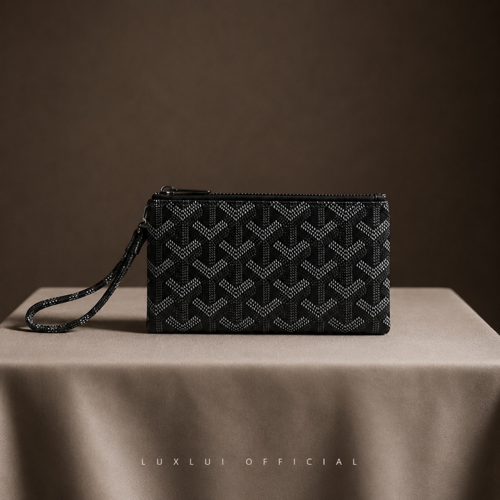 Luxlui Dompet Wanita Panjang Hitam Cewek Original Long Wallet Dompet Uang Kapasitas Besar