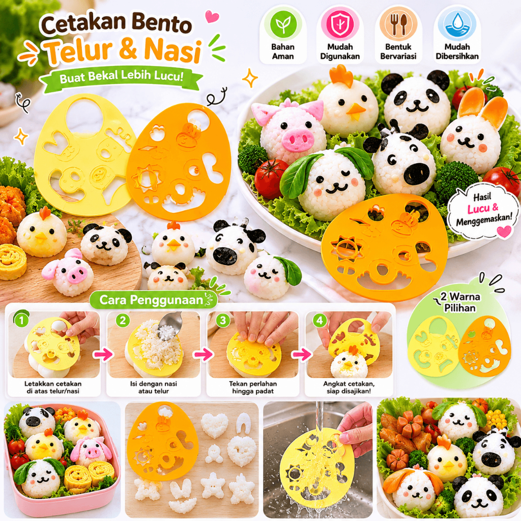 Cetakan Bento Telur Telor Rebus Bentuk Burung Puyuh Quail Quails Egg Eggs Mold Cutter Food Aksesoris