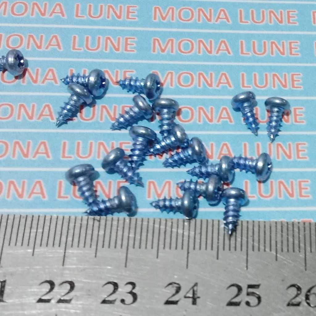 100 PCS baut tr final PENDEK . drat ulir diameter 3mm .cara pakai tinggal bor heatsink pakai mata bo