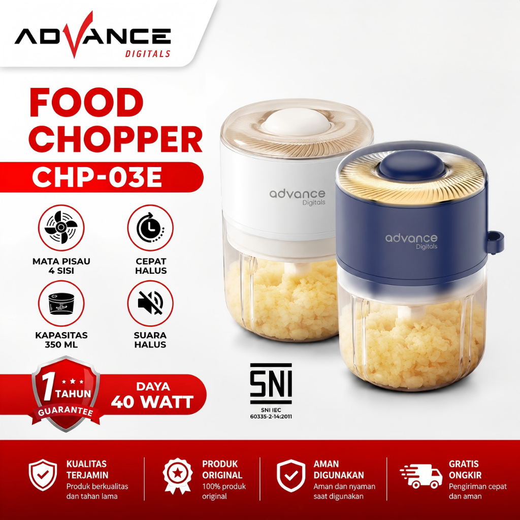 Advance Digitals - Food Chopper Tipe CHP | Food chopper advance 600ml