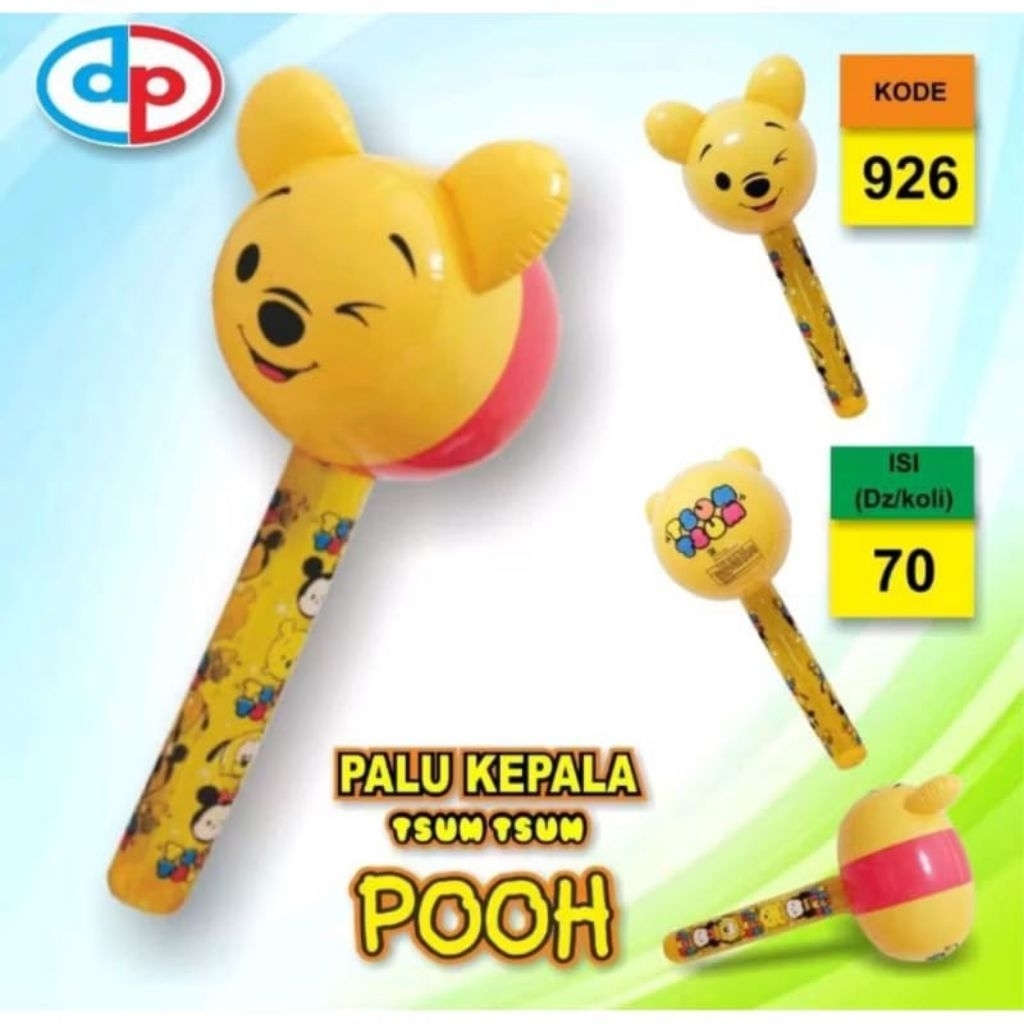 COD PROMO 926 MAINAN ANAK TIUPAN BALON WINNEPOOH PALU / KARAKTER WINNE POOH BAHAN PVC