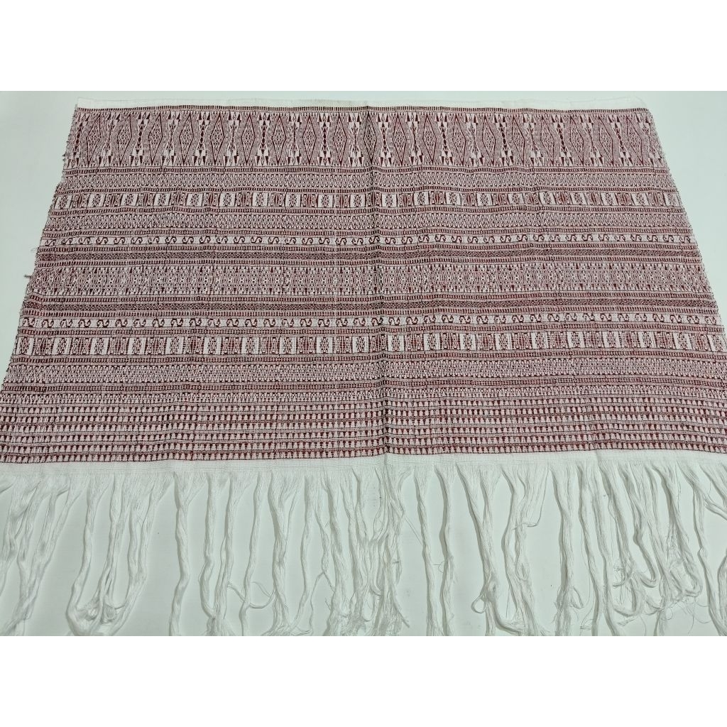 Bahan ulos ragi hidup kombinasi dress atau kemeja etnik batak toba