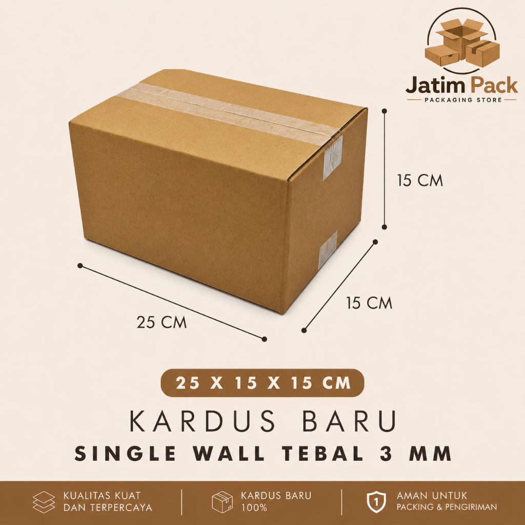 Kardus 25x15x15 Cm Kardus baru murah dan tebal