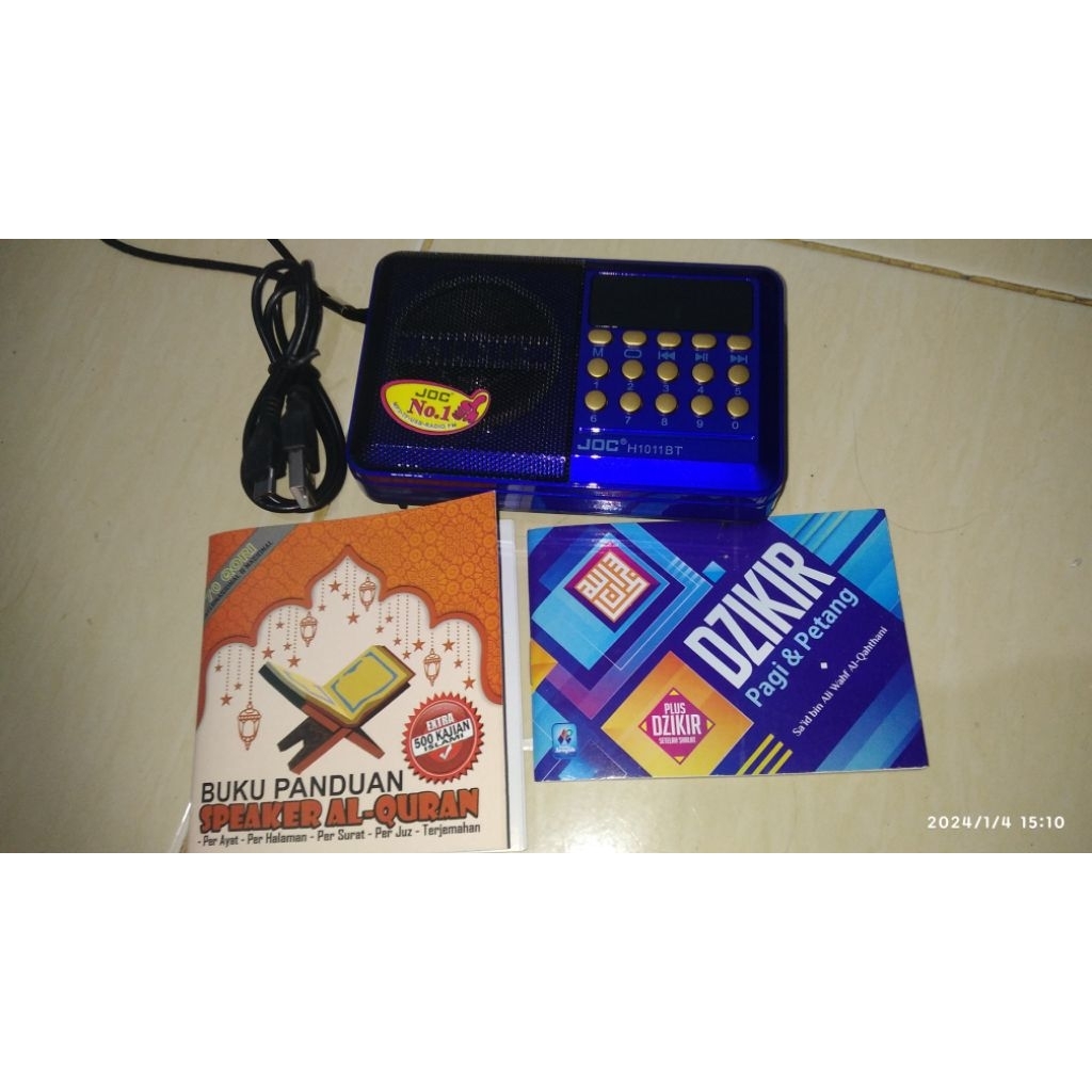 Paket Lengkap Speaker Al-Quran MP3 Isi 500+ Kajian Islami & Ruqyah Syar'iyyah / Kado Edukasi Anak Mu