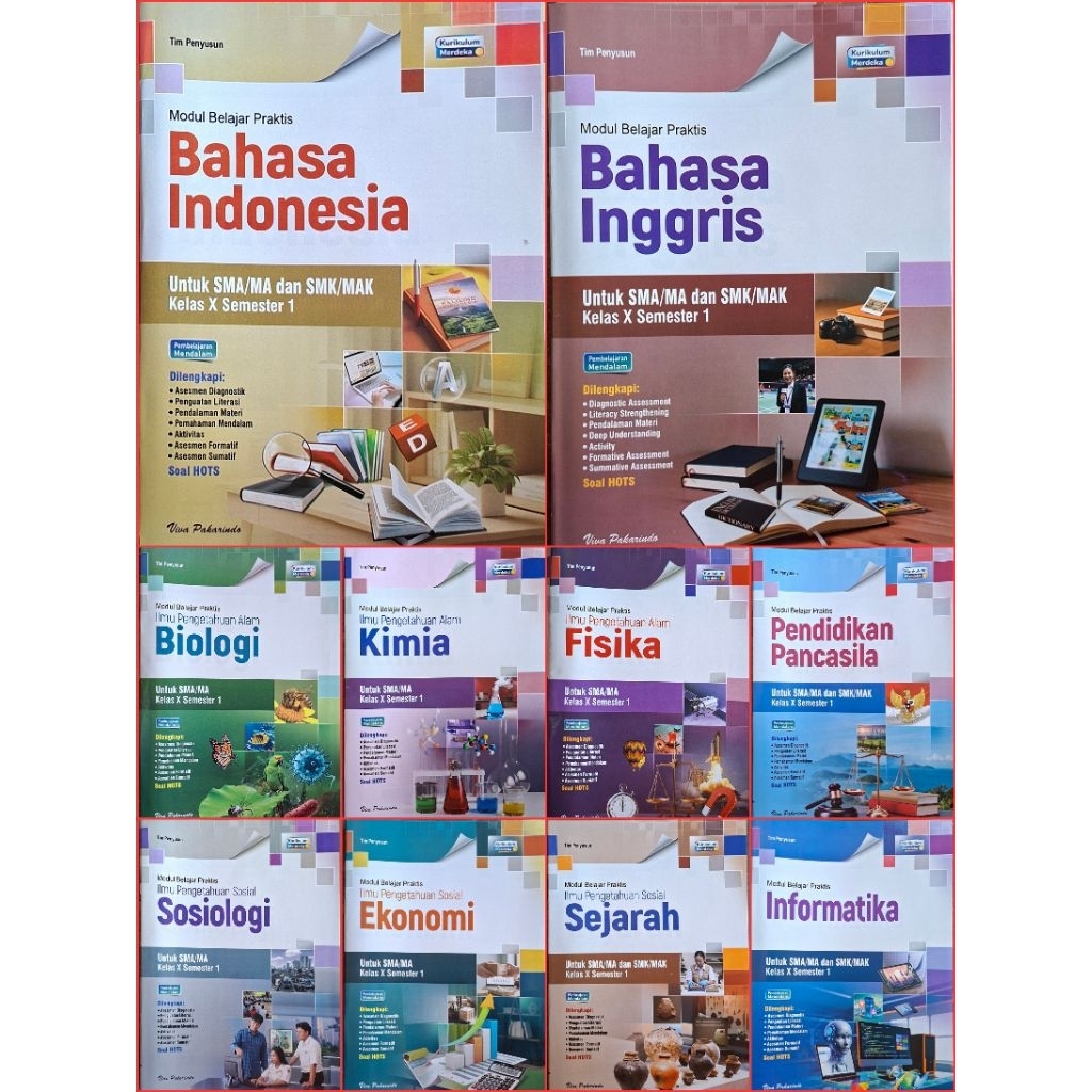 Buku LKS Viva Pakarindo SMA Kelas X, 10 semester 1 dan 2 Kurikulum Merdeka Tahun 2025 / 2026