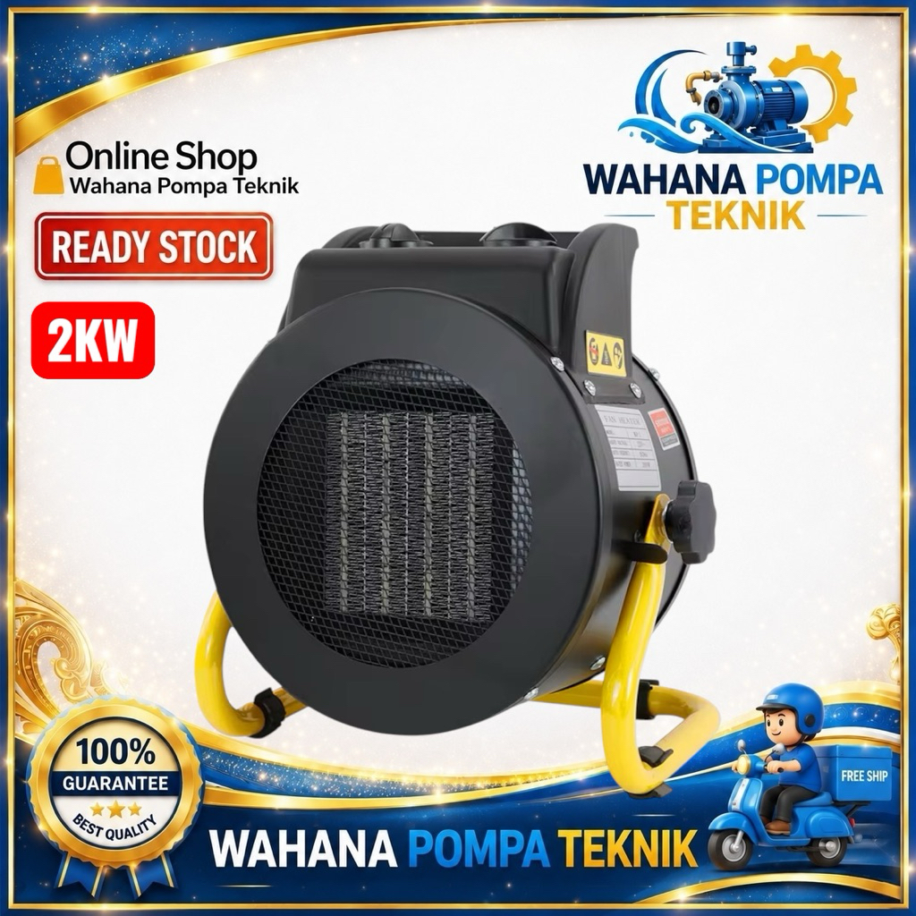 BLOWER HEATER / Pemanas ruangan ekonomis 2000 watt Pemanas ruangan 2Kw Blower Pemanas Ruangan Mesin 