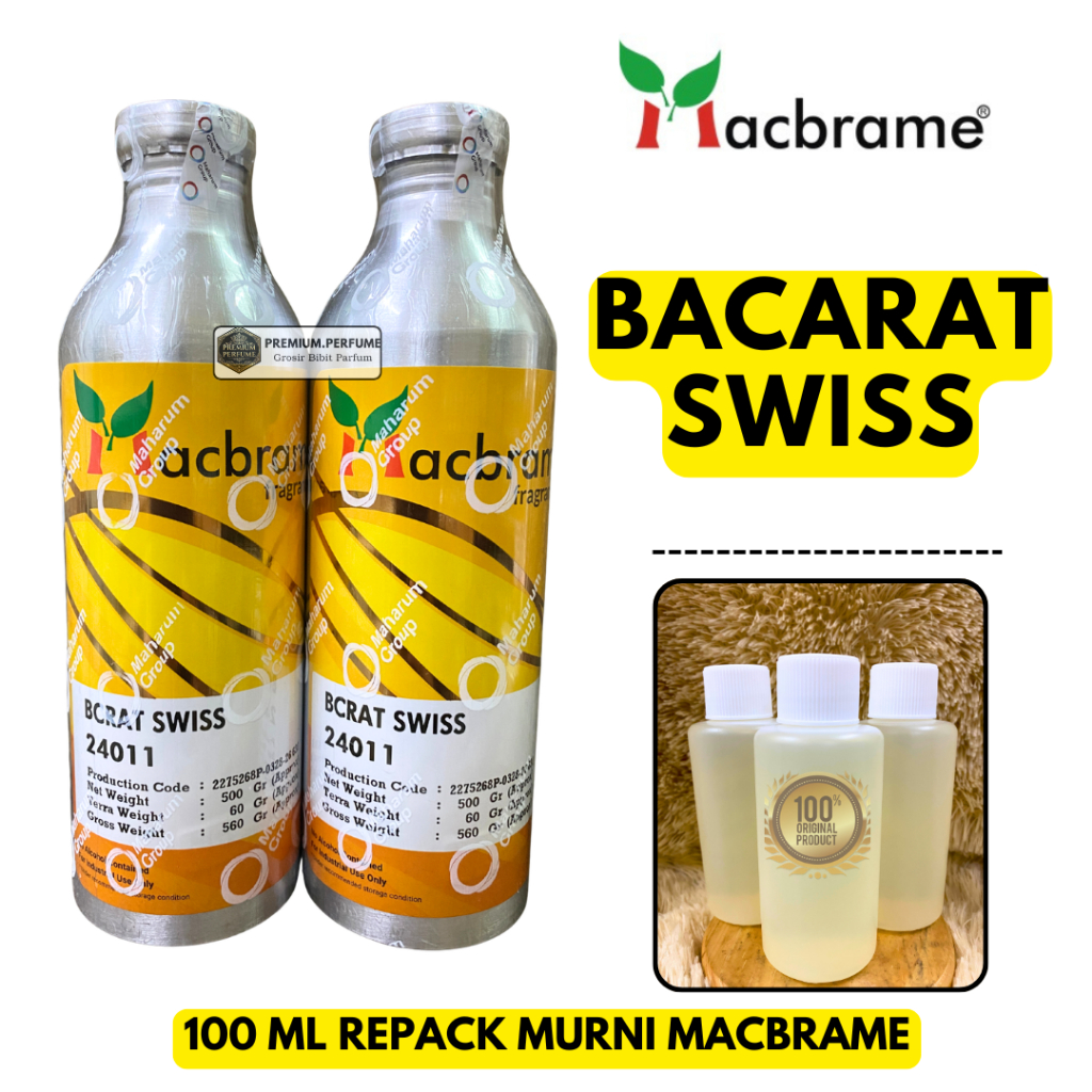 Bibit Parfum Baccarat SWISS Repack 100 ML GRade SUPER MACBRAME