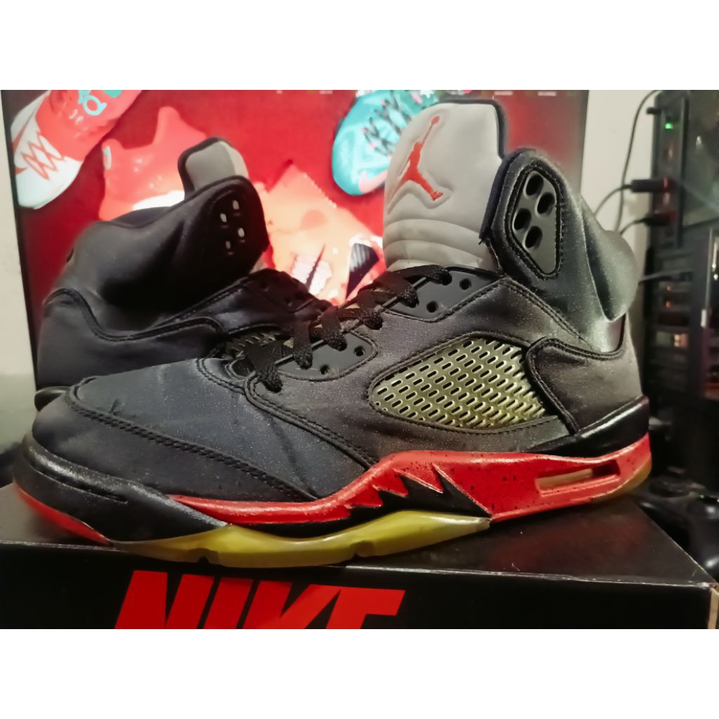 Air Jordan Retro 5 'Satin Bred' 44/28cm (Authentic)