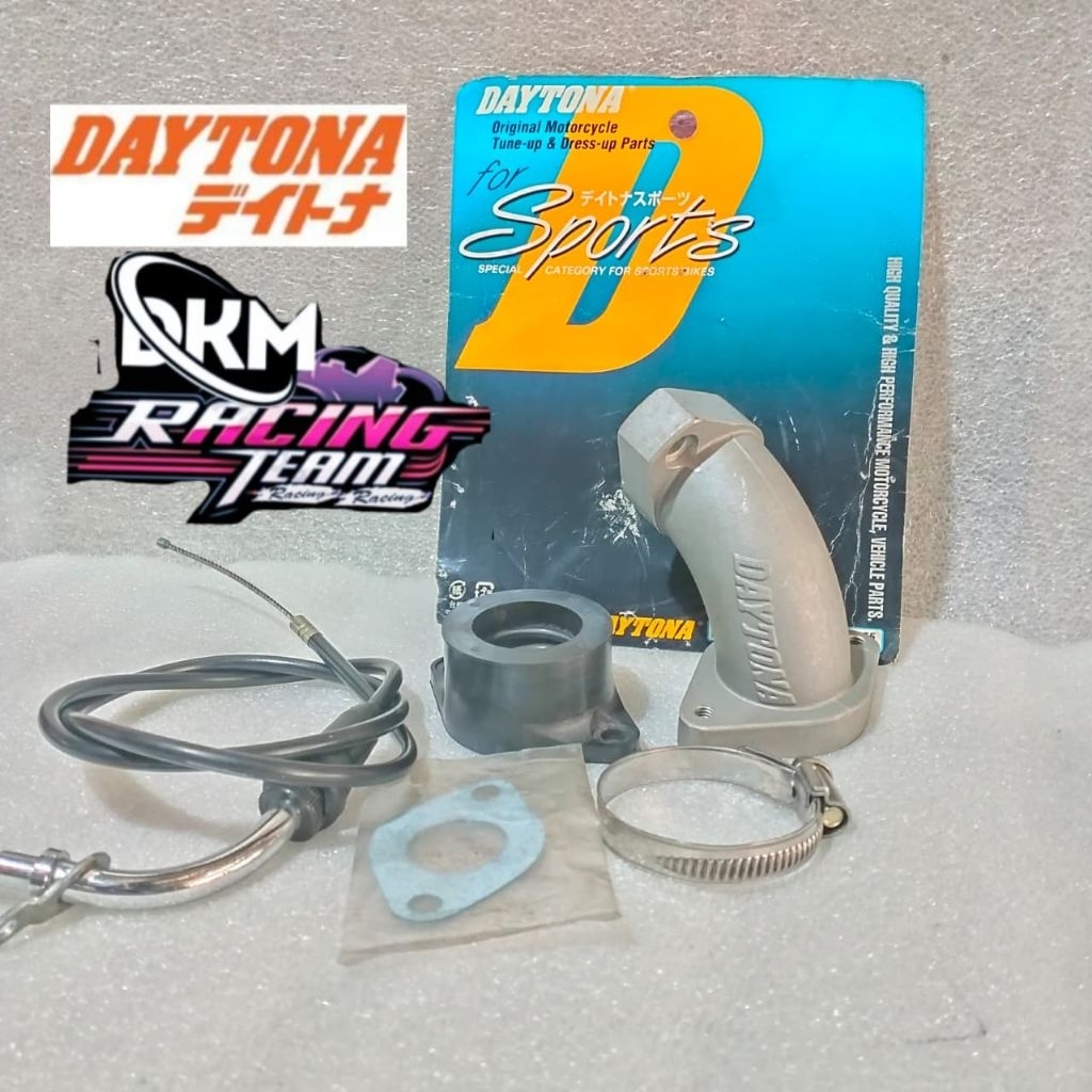 MANIFOLD INTAKE KARBU KARBURATOR SHOGUN KEBO SHOGUN OLD/NEW 110  24 MM 28 MM SET KABEL GAS DAYTONA