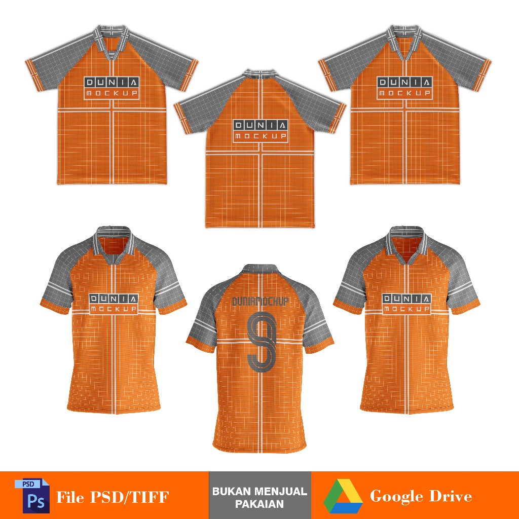 Mockup Jersey RGLN Retro - PSD