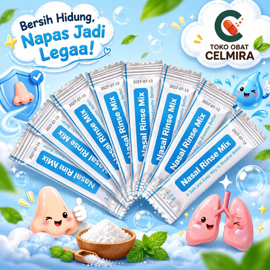 Garam Pencuci Hidung Nasal Rinse Salt Sachet