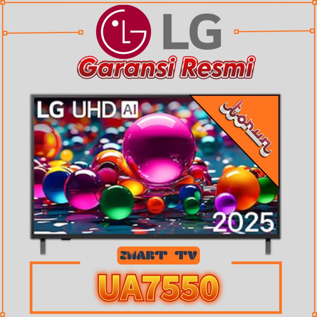 LG Smart TV 43 Inch 4K UHD 43UA7550PSA - Garansi Resmi LG / LG 43UA7550 Smart tv LG 43 inch 4K UHD 4