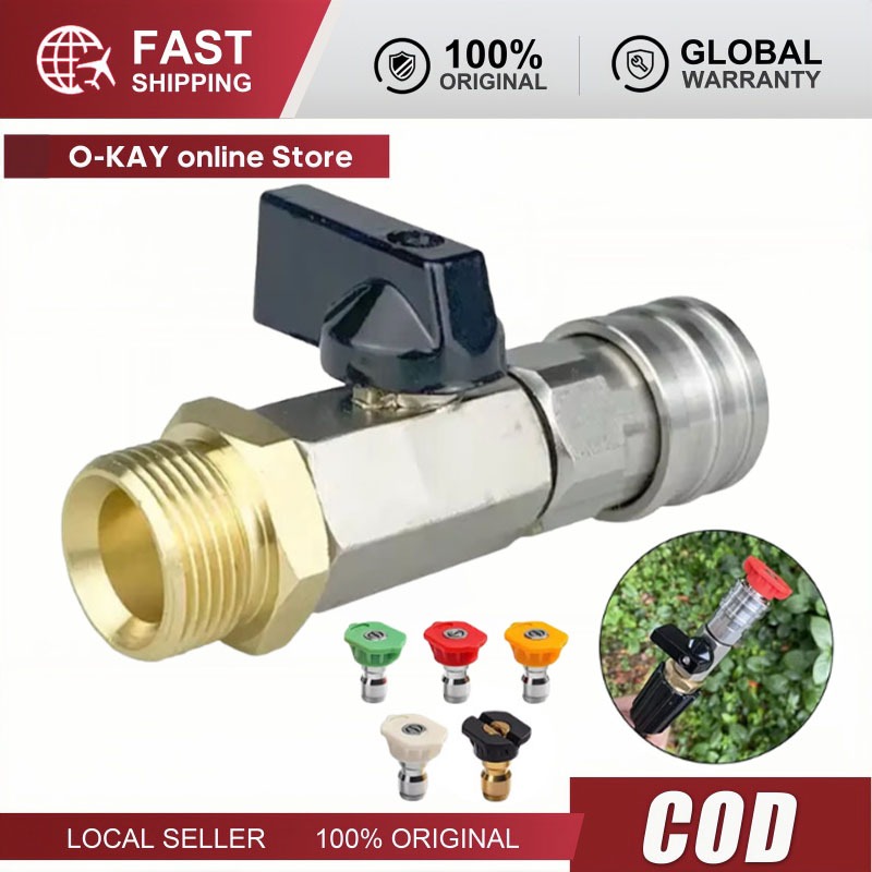 Ball Valve Quick Coupling Selang Jet Cleaner Ukuran M22*14