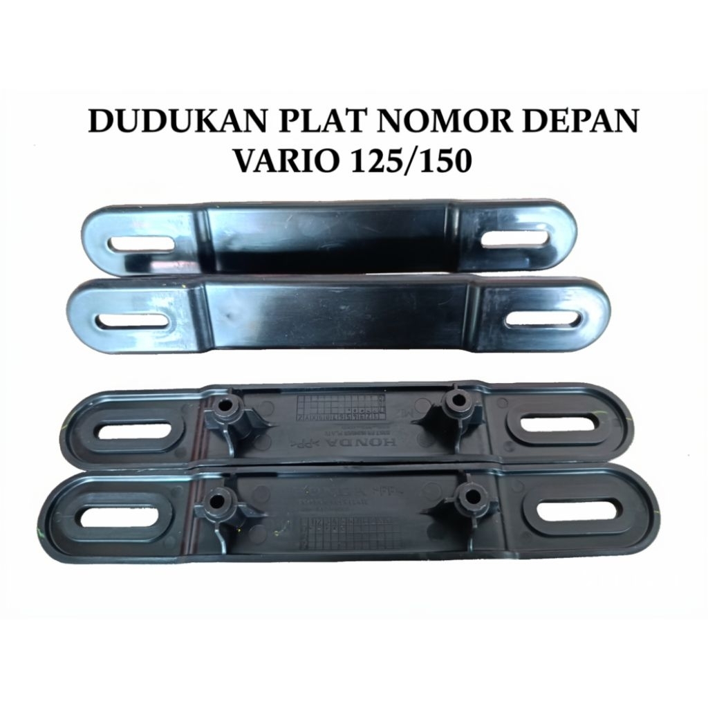 Dudukan Plat Nomer/Braket Plat Nomor Depan Motor Vario 125/Vario 150 Bahan Plastik Dudukan Nopol Dep