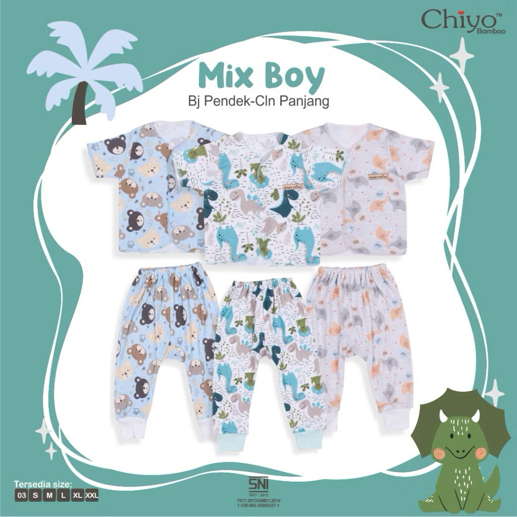 CHIYO BAMBOO SET | SETELAN BAJU PENDEK ANAK + CELANA | CHIYO BABY
