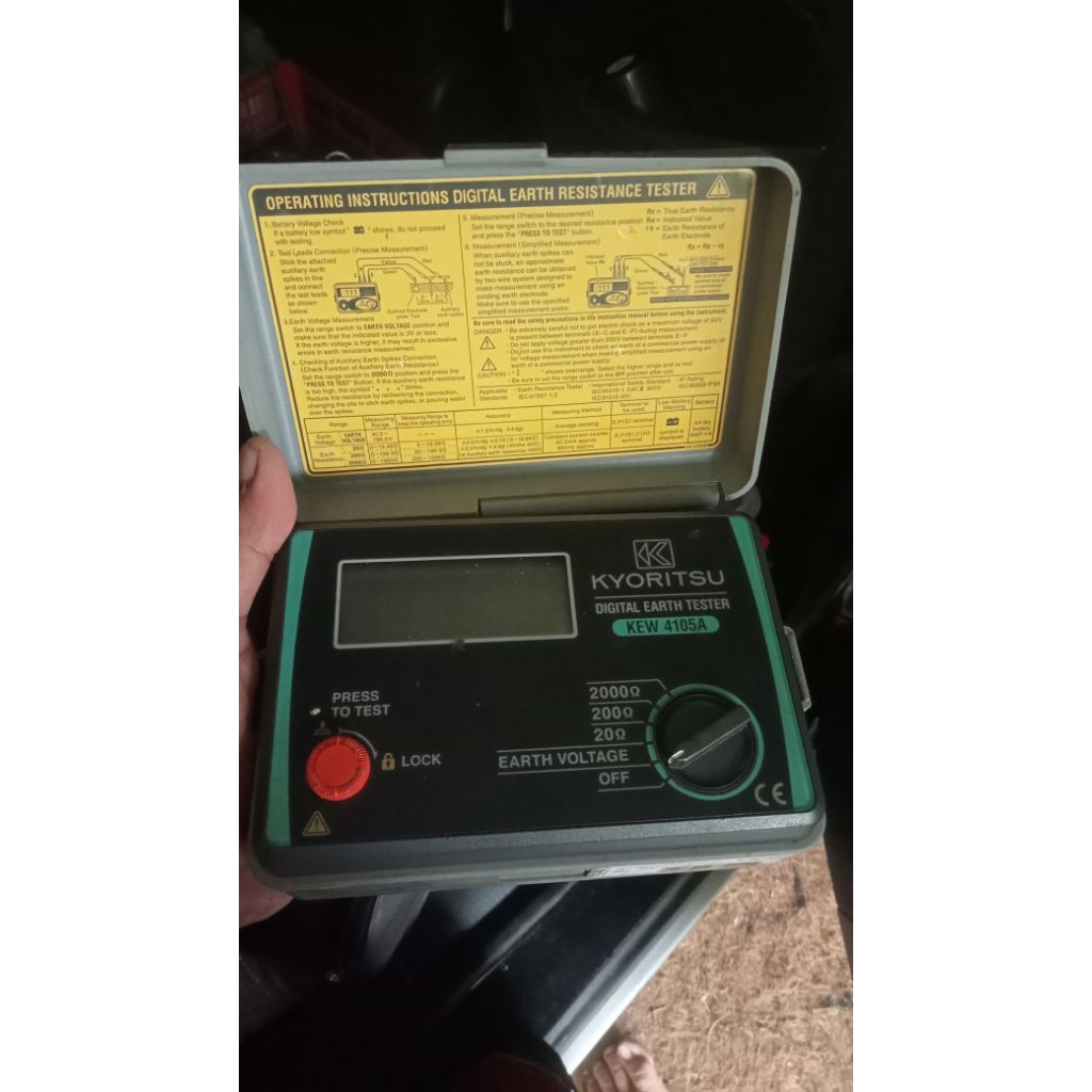 grounding tester kyoritsu 4105A