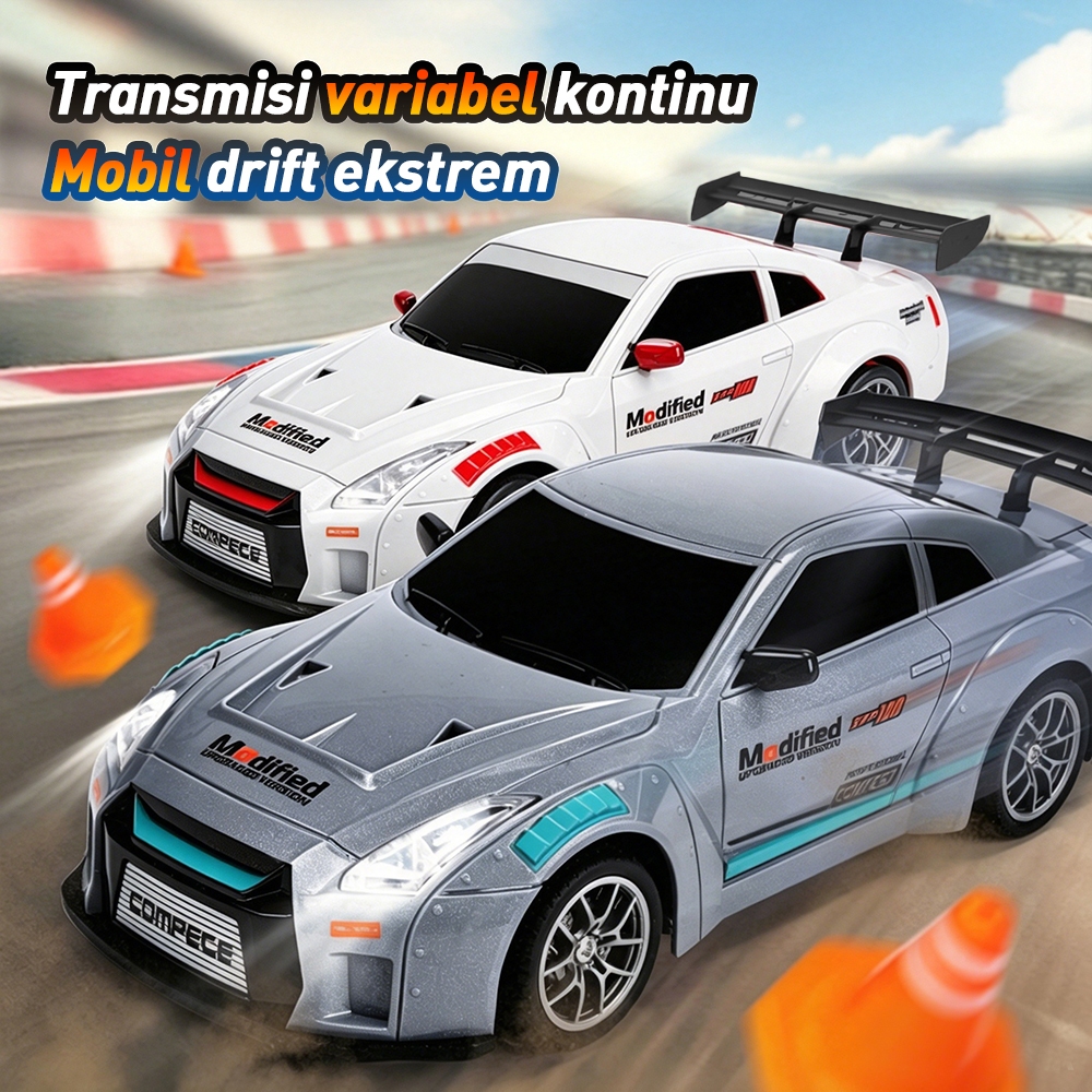 BABYCOLOR 4WD Mainan Mobil Remote Control Drift Mobil 1:24 RC Drift Full Propo 2.4GHz