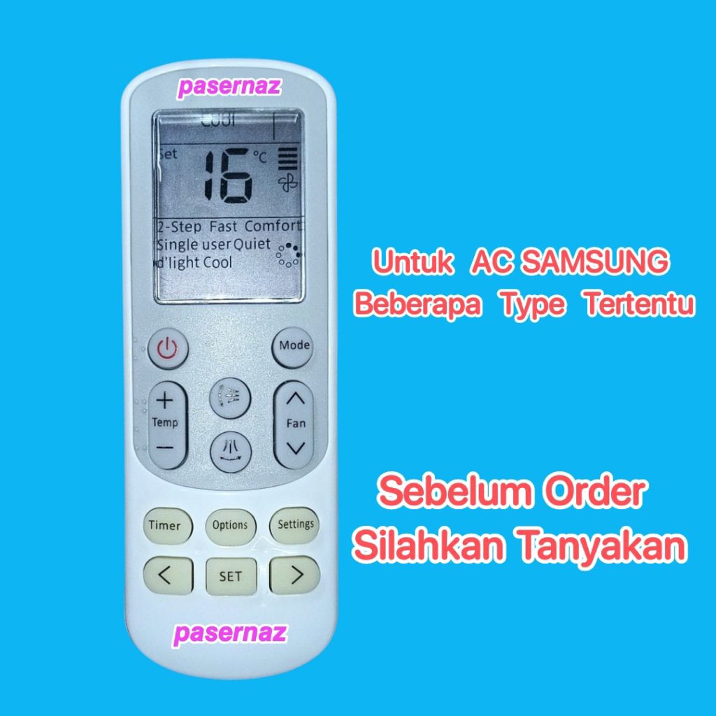 Remot AC SAMSUNG | AC Samsung Beberapa Type Tertentu | AC SAMSUNG