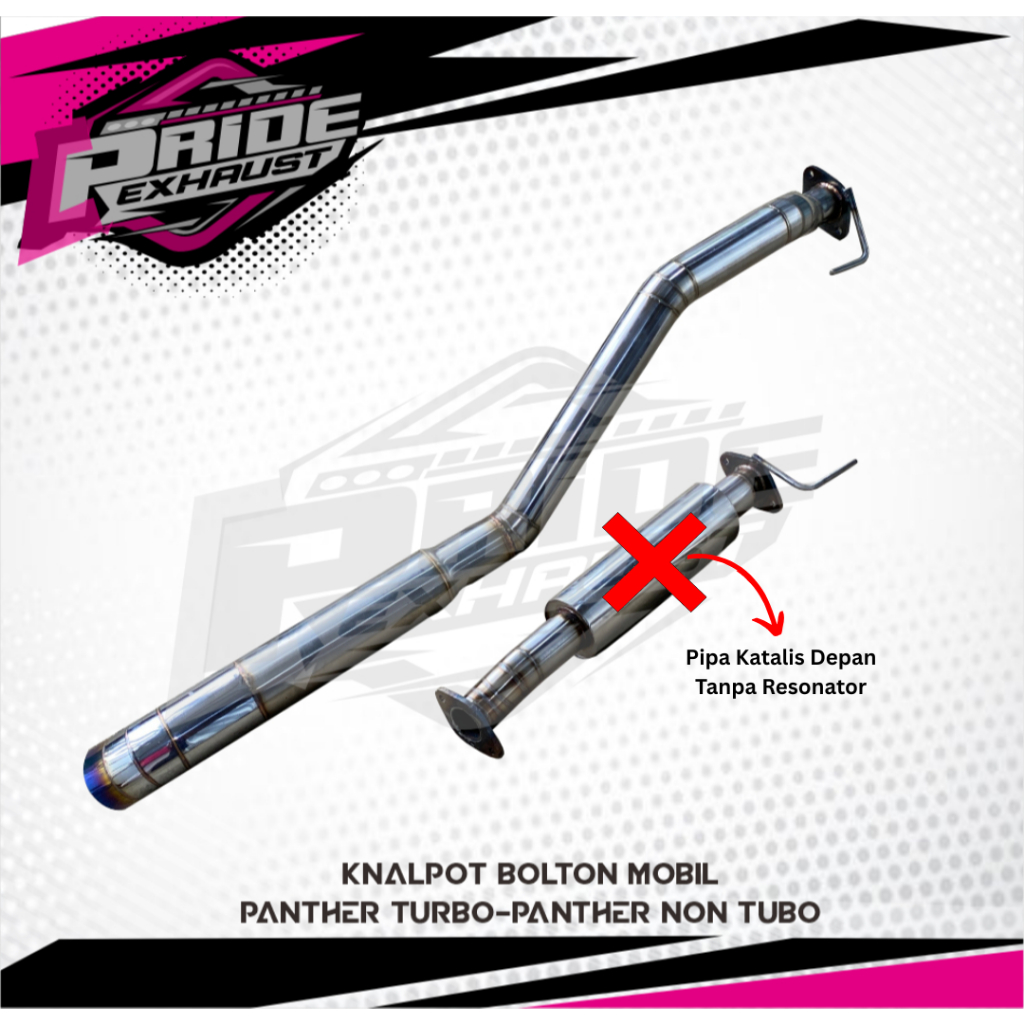 KNALPOT BOLTON MOBIL PANTHER TURBO - PANTHER NON-TURBO TANPA RESONATOR