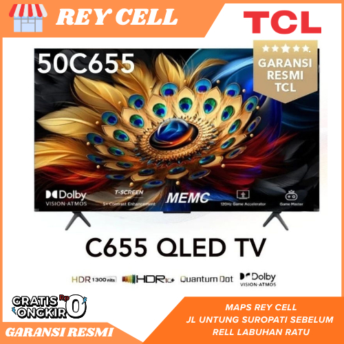 TV TCL 50C655 4K Ultra HD 50inc GARANSI RESMI
