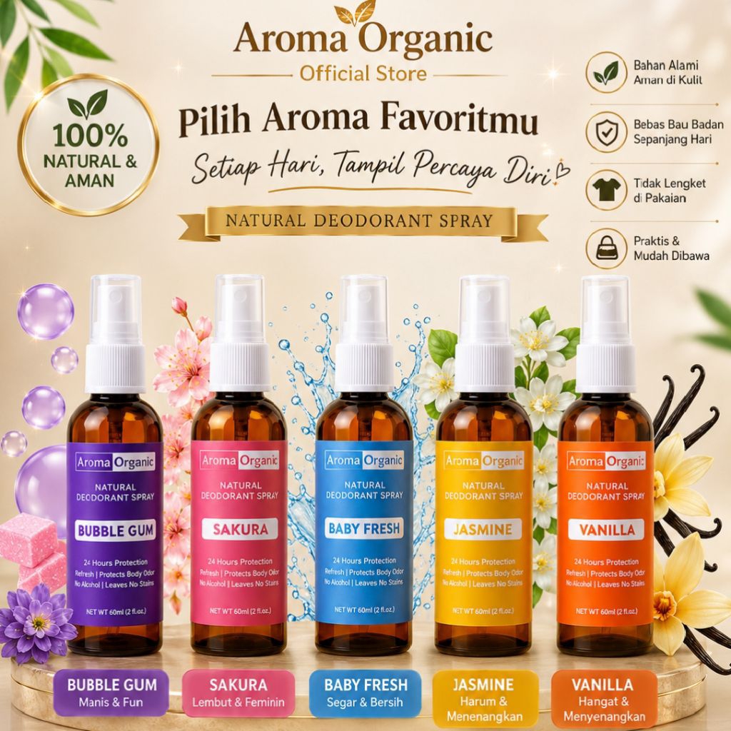 Promo Deodorant Naturals 60ML - Deodorant Aroma Menyenangkan