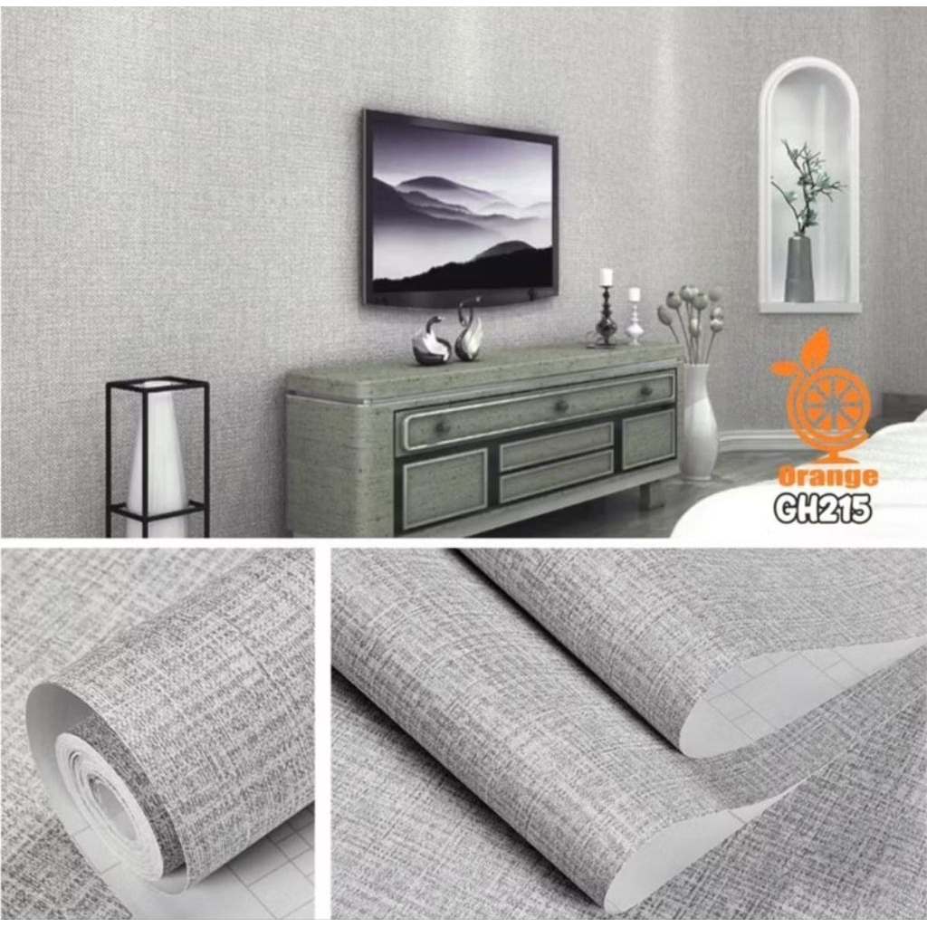 Wallpaper Dinding Kamar Estetik Wallpaper Dinding Motif Linen Abu Wallpaper Dinding Ruang Tamu Estet