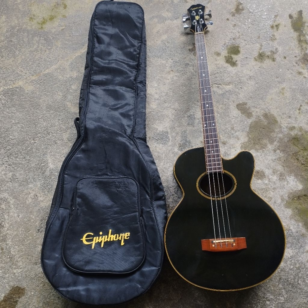 GITAR BASS AKUSTIK ORIGINAL EPIPHONE EL-CAPITAN 04/BK SECOND MURAH