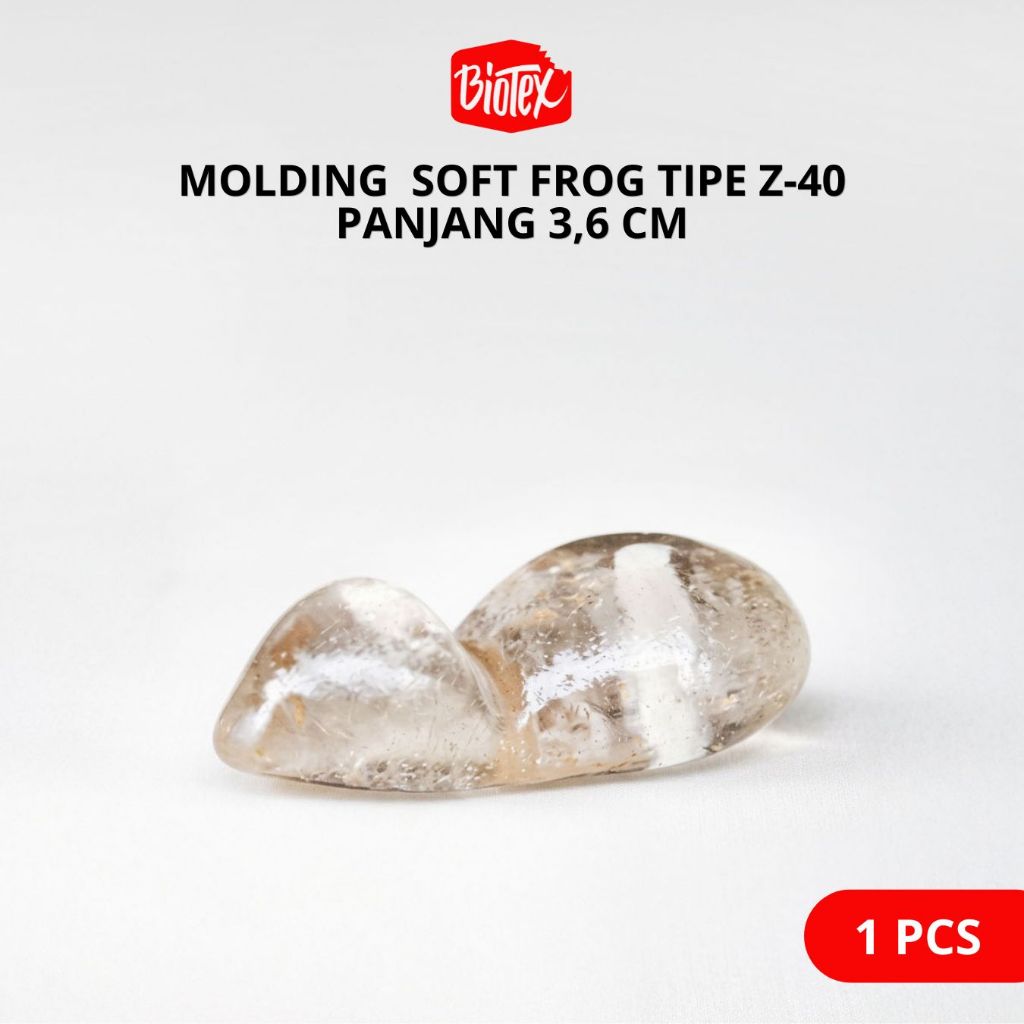 Biotex MOLDING SOFT FROG Z-40 Ukuran 3,6 Cm – Cetakan Resin untuk Membuat Umpan Pancing Soft Frog So