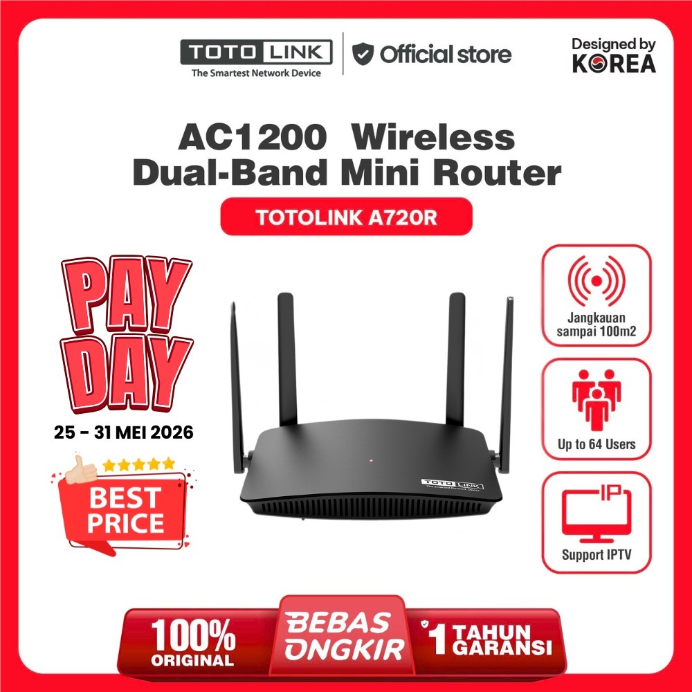 Totolink A720R - AC1200 Wireless Dual Band Router