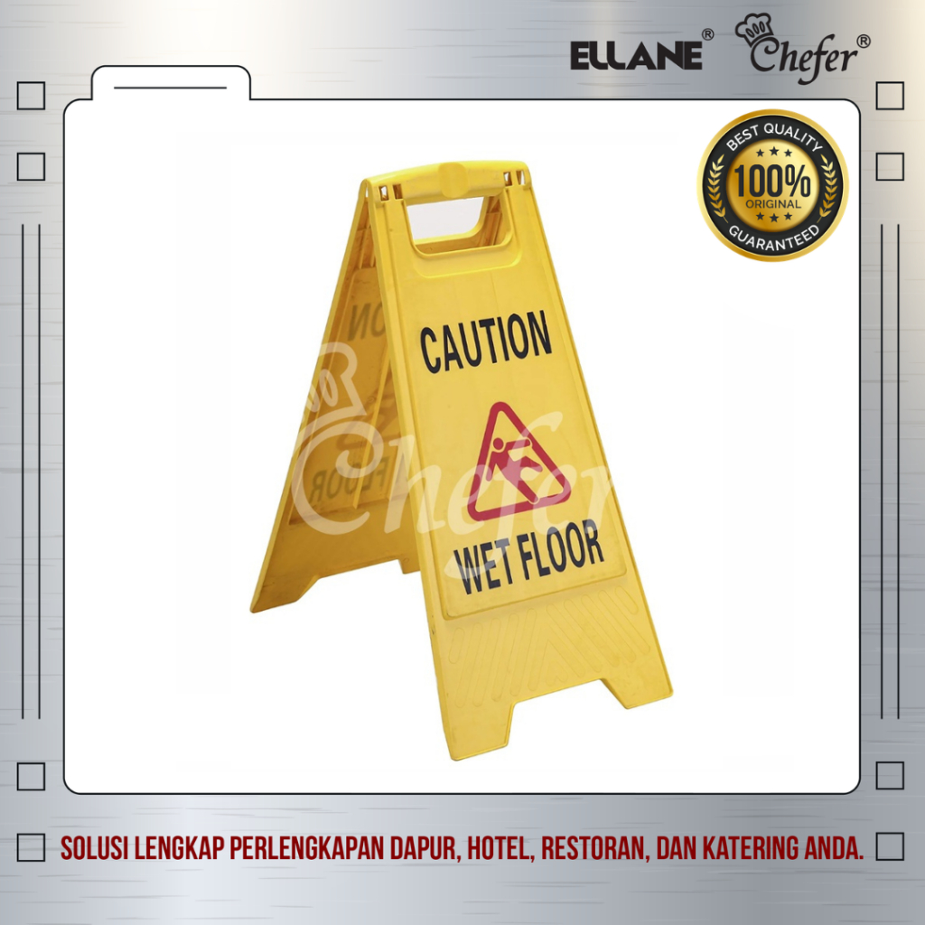 PAPAN PERINGATAN LANTAI LICIN | CAUTION WET FLOOR SIGN