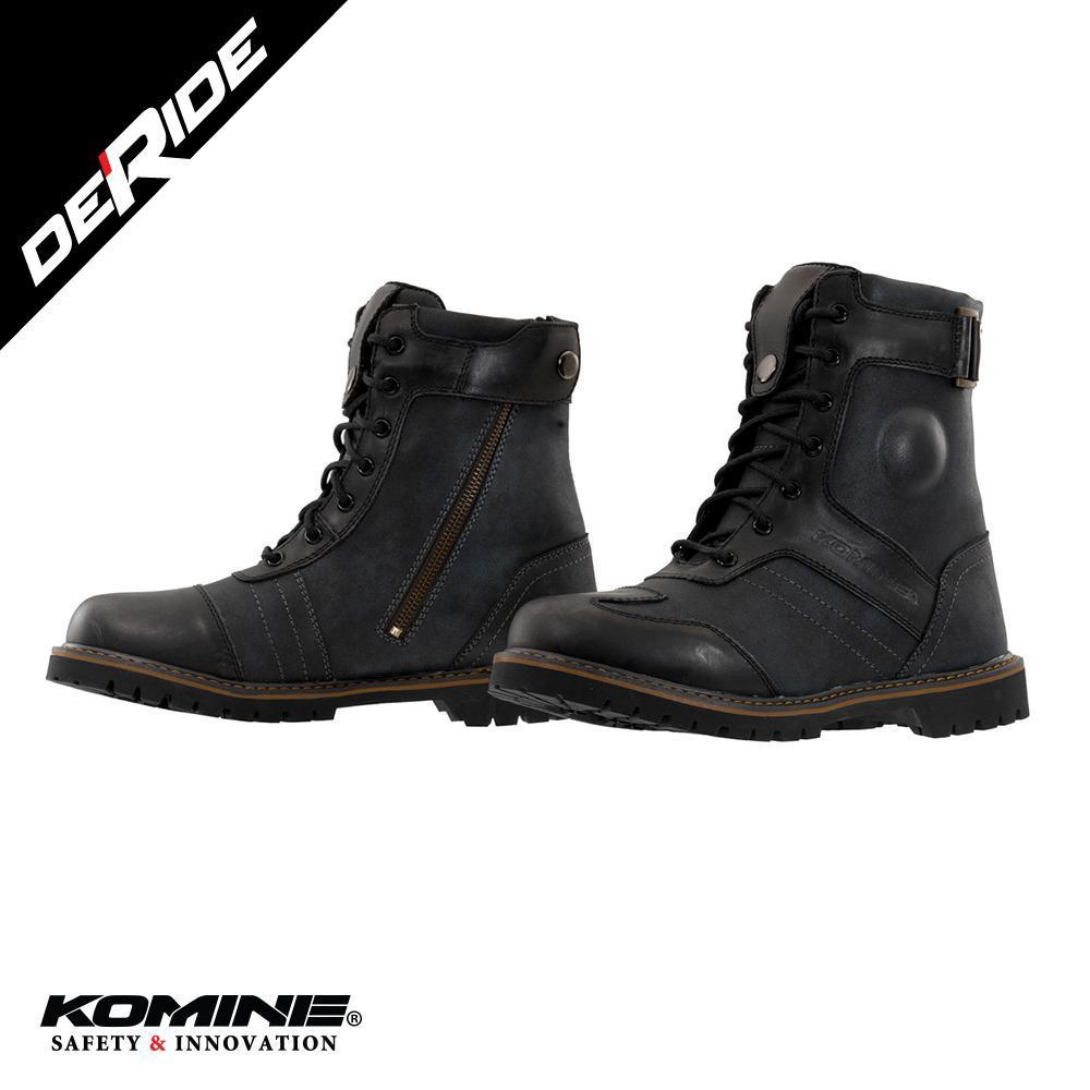 Sepatu Touring Komine SB-90 Vintage Riding Boots Waterproof